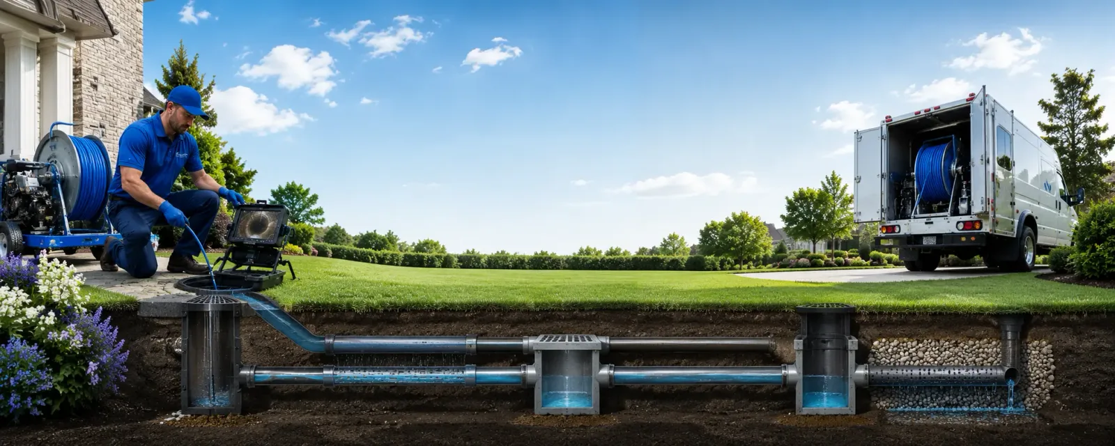 Outdoor drain cleaning information for Goodyears Bar, CA
